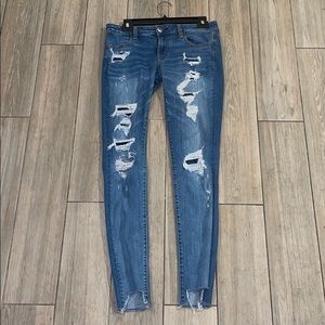 American Eagle jeans distressed